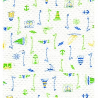Полотно трикотажное Кулирка 30/1 набивная в рулоне  в Москве