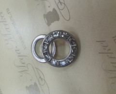 Люверсы со стразами 22мм (уп 1 000шт)